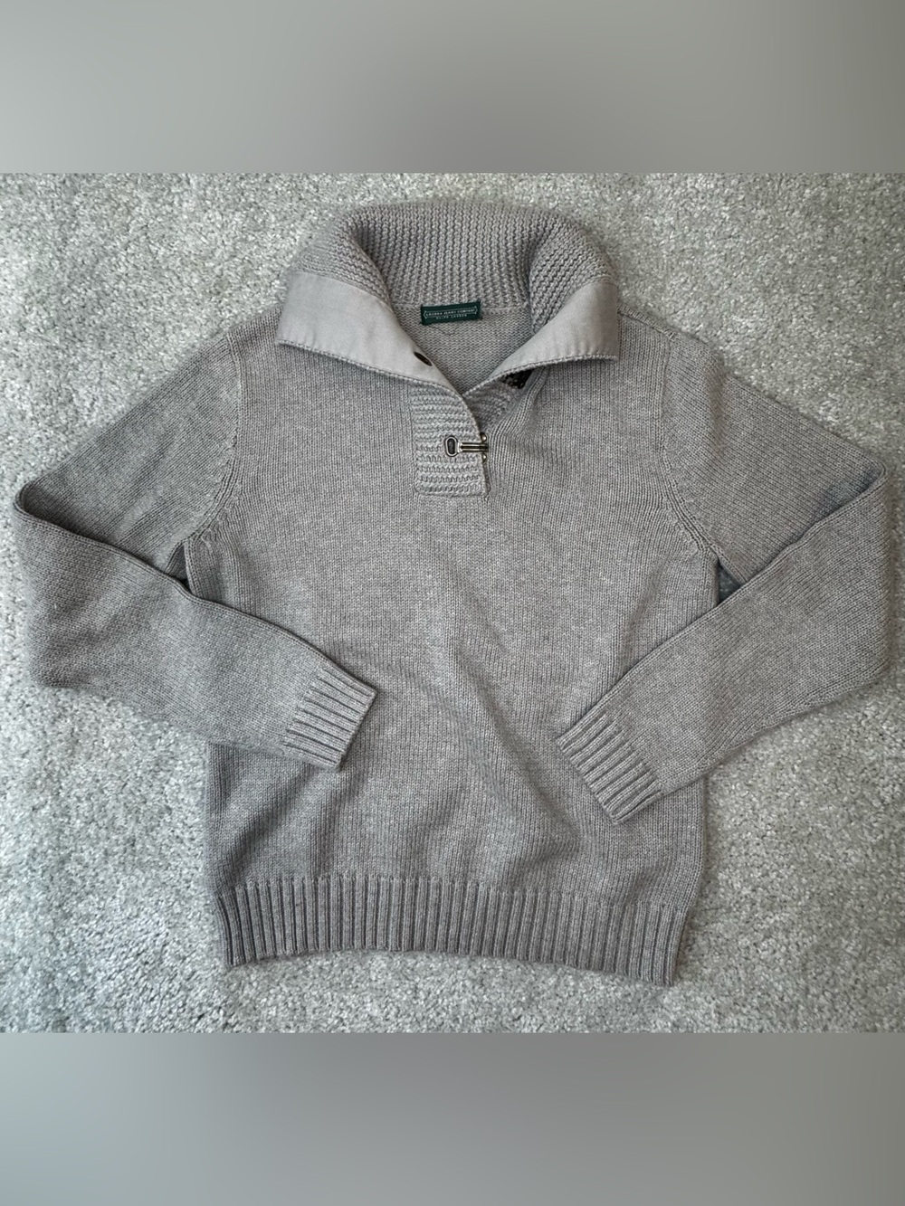 Men's Lauren Shawl Collar Pullover Sweater - Light Taupe XS